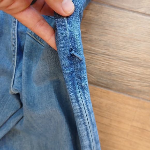 Bluffworks Jeans Mens 35x34 Blue Departure 3.0 Regular Fit Stretch (FITS 36x32) - Picture 11 of 12